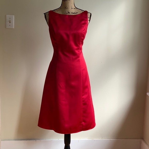red cocktail dress size 16